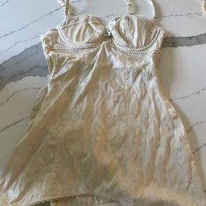 Agent Provocateur ivory satin lingerie top